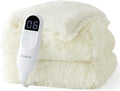 Bedsure Faux Fur Heated Blanket Throw Blanket, Fast Heating Fluffy Electric by Unknown