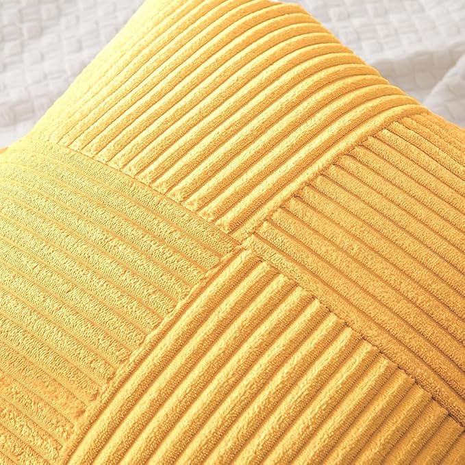 MIULEE Yellow Decorative Throw Pillow Covers - Image 2