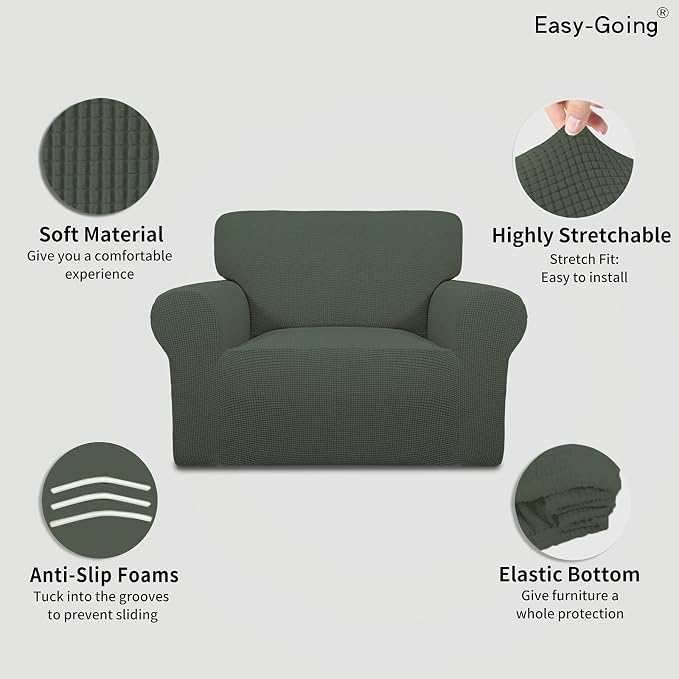 Easy-Going Stretch Oversized Chair Slipcover - Image 3