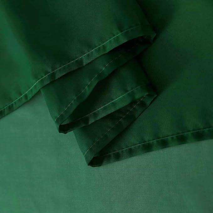 SpaceDresser Basic Rod Pocket Sheer Voile Window Curtain Panels Foliage Green 1 - Image 5