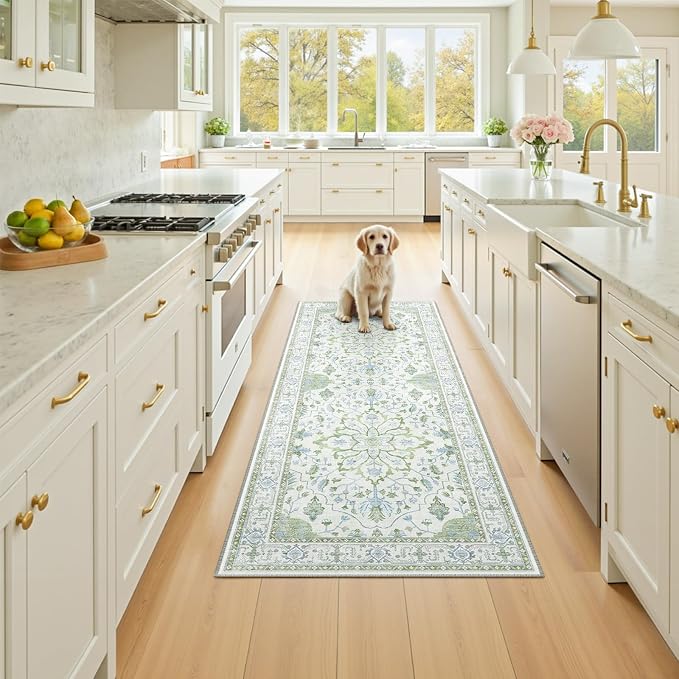 RELEANY Washable Area Rug, Runner 2'x5', Water Repellent, Pet Friendly - Image 2