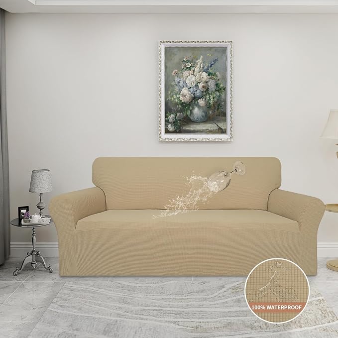 Easy-Going 100% Waterproof Couch Cover, 3 Cushion Oversized Sofa Cover | - Image 2