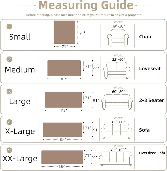 Couch Cover for Dogs Washable Sofa Cover, Sectional Couch Covers, Sofa Covers - Image 3