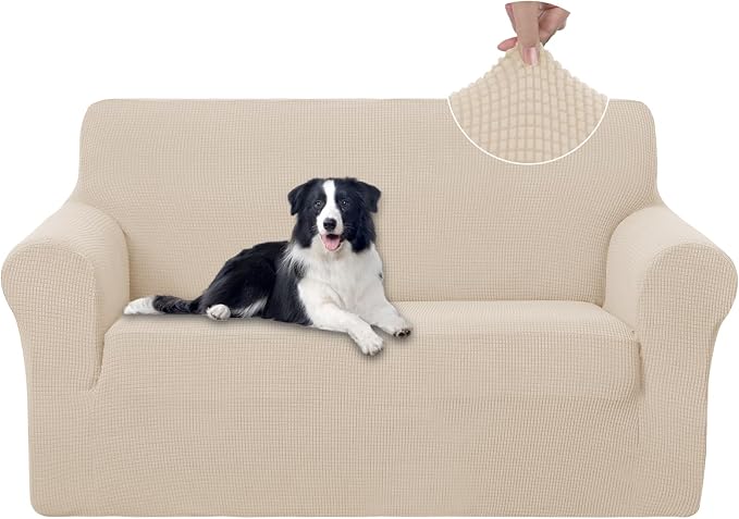 U-NICE HOME Loveseat Cover Stretch Couch Cover Sofa Slipcover, 1-Piece Sofa by U-NICEHOME
