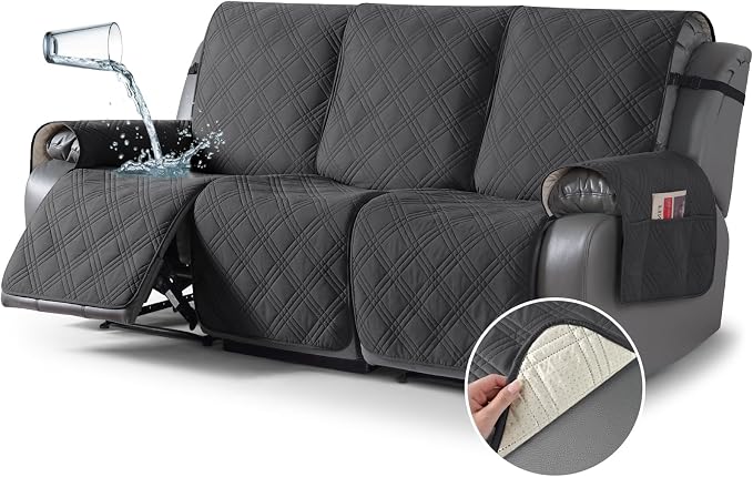 TAOCOCO 100% Waterproof Recliner Sofa Cover, Non Slip Split Couch Covers by TAOCOCO