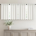 MIULEE 4-Panel 36 Inch Blackout Kitchen Tier Curtains Over Sink Natural | by MIULEE