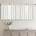 MIULEE 4 Panel Set Short Bedroom Blackout Curtains 54 Inch Long Natural | by MIULEE