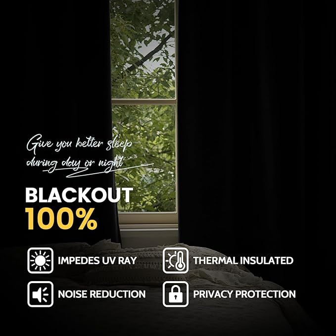 Yakamok Pink 100% Blackout Curtains 84 Inches Long - Image 6