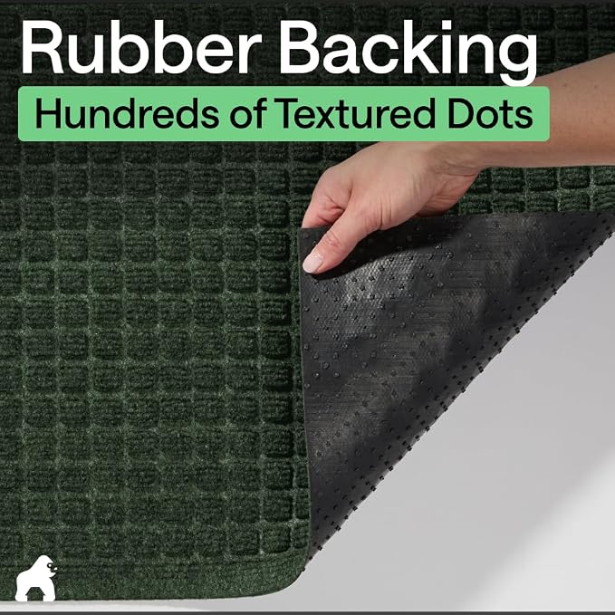 GORILLA GRIP® Ultra Absorbent Front Door Mat Outside Entrance, Traps Dirt and - Image 6