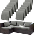 CALBODE 12Pcs Outdoor Stretch Cushion Covers, Waterproof Outdoor Chair Cushion by CALBODE