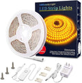 MY BEAUTY LIGHT Led Strip Lights 16.4ft Dimmable Yellow Led Light Strip Flexible Led Tape Lights 12v Under Cabinet Lighting Kits for Home Bedroom Kitchen Bar Party Decor