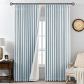 Pinch Pleated Linen Curtains 100% Blackout 84 Inches Long by AUSSPVOCT