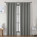 Simplebrand Ava Light Grey Blackout Curtains by Simplebrand