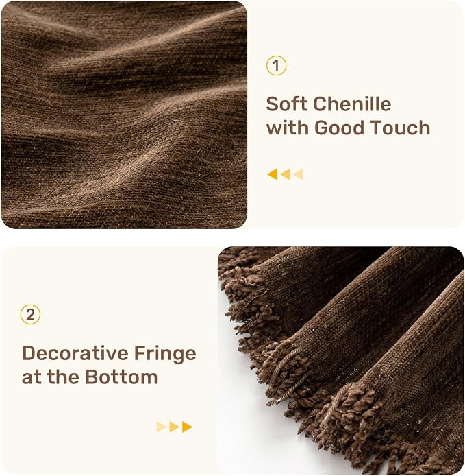 2 Pieces Sectional Couch Covers L Shaped Cover L Coffee | Thick Washable Fabric - Image 7