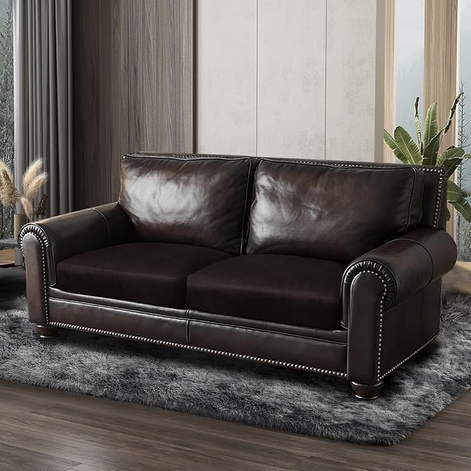 ANARACHON Leather Look Couch Cushion Covers Sofa Seat Slipcovers Sets Couches - Image 8