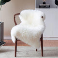 duduta White Faux Fur Throw Rug 2x3 ft, Small Bedside Rug Dorm Chair Cover | by duduta