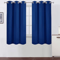 Blackout Curtains 40 x 63 inch/Royal Blue Curtains Set of 2 Panels/Thermal by Lemomo