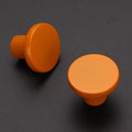 Ravinte 5 Pack Cabinet Knobs Orange Kitchen Cabinet Knobs Round Dresser Drawer Pulls Closet Door Pulls 1-1/5 Inch