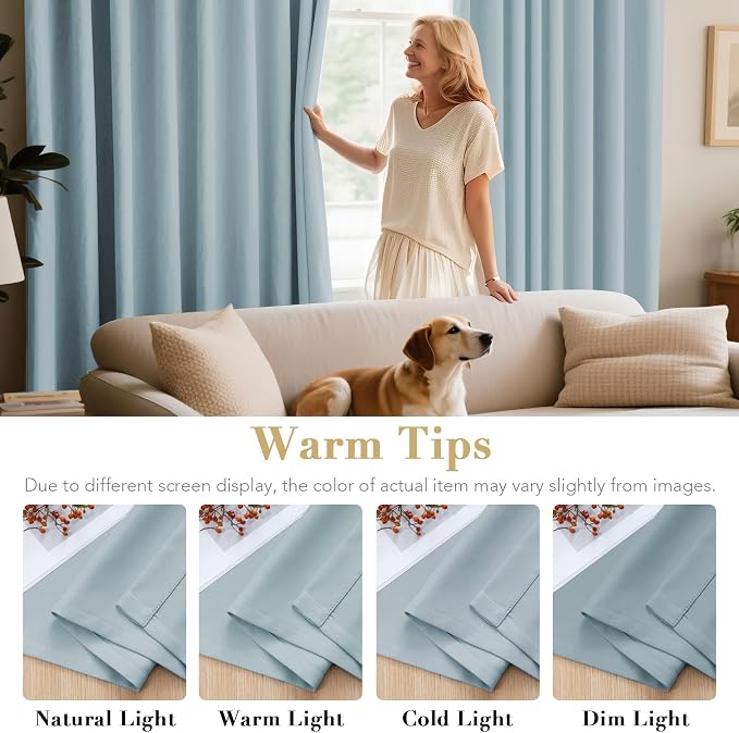 H.VERSAILTEX Pink Curtains for Bedroom Thermal Insulated Living Room Curtains - Image 5