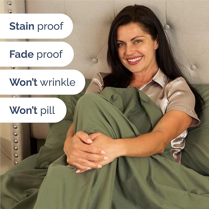 King 6 Piece Sheet Set - Comfy Breathable & Cooling - Ultra-Soft Hotel Luxury Bedding Set with 8-16 Inch Deep Pockets - 1 Flat & 1 Fitted Sheet & 4 Pillowcases - Wrinkle Free & Easy Care - Sage Green