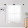 Sheer Curtains, Rod Pocket Voile Fimly Sheer Drapes by OWENIE