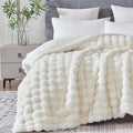 60x80 Inches Ultra-Soft Fuzzy Faux Fur Plush Twin Size Blanket by Serenhom
