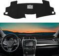 Dashboard Cover Mat Custom Fit for Toyota Camry 2012-2017 Dash Cover Nonslip Dash Mat Protector Sunshade No Glare Black