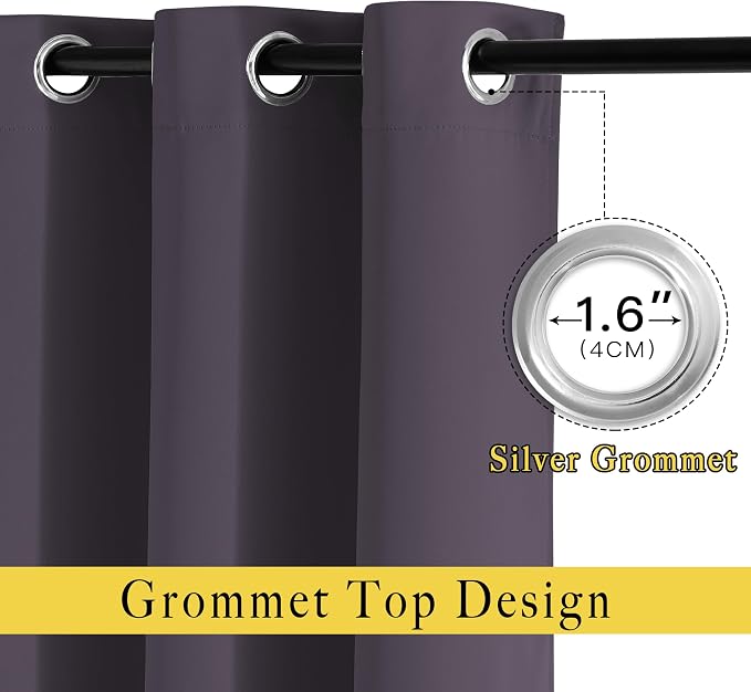 NICETOWN Blackout Curtain Panels 45 inches - Image 2