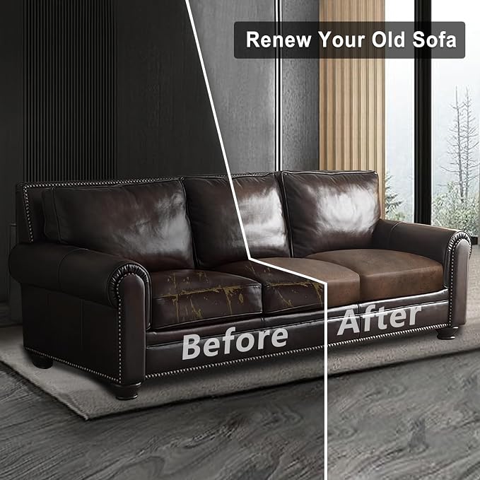ANARACHON Leather Look Couch Cushion Covers Sofa Seat Slipcovers Sets Couches - Image 7