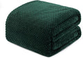 Exclusivo Mezcla Soft Waffle Fleece Bed Blanket Queen Size, Cozy Flannel by ExclusivoMezcla