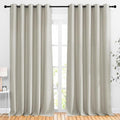 NICETOWN Natural Room Darkening Living Room Curtains 110 inches Long, Grommet by NICETOWN