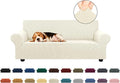 Stretch Loveseat Couch Cover, 2 Cushion Couch Slipcover, Elastic Bottom by KEKUOU