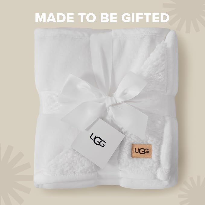 UGG Nita King Blanket, Reversible Plush Fleece, UGG Fluff Plush Face, Smooth - Image 3