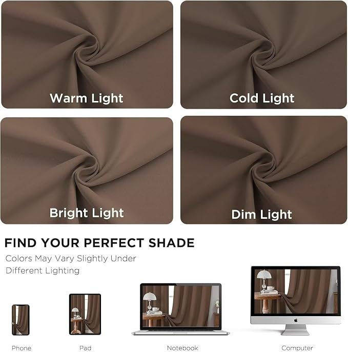 Joydeco 72 Inch Blackout Curtains - Image 6
