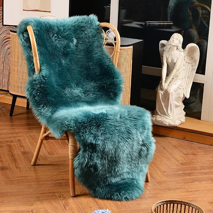 LLB Genuine Sheepskin Area Rug Wool Rug Fur Carpet Fluffy Shaggy Fur Rug by LLB