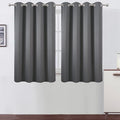 Frost Grey Blackout Curtains/52 x 45 Inch Length Kids Curtains/Set of 2 Panels by Lemomo