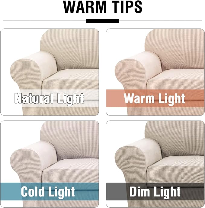 H.VERSAILTEX 4 Piece Stretch Sofa Covers - Image 3