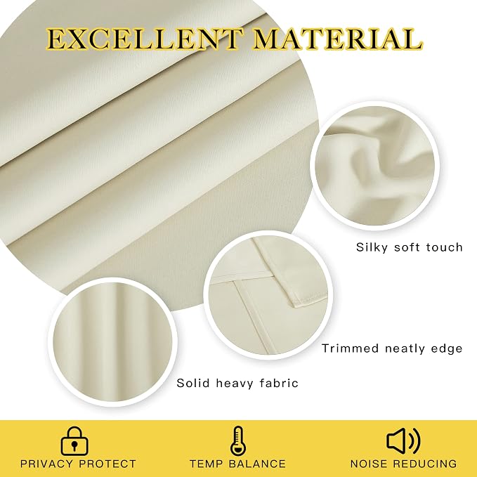 NICETOWN Sliding Door Curtain 108 inches Long - Image 5