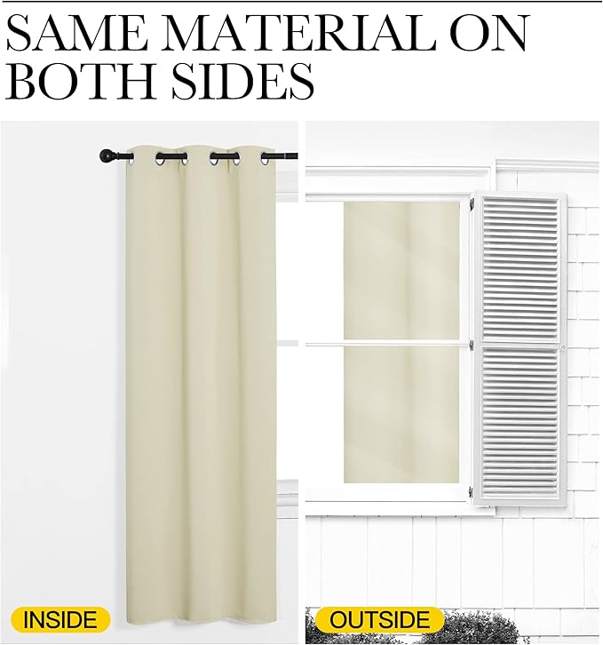 NICETOWN Kitchen Curtains for Decoration, Thermal Insulated Grommet Room - Image 6