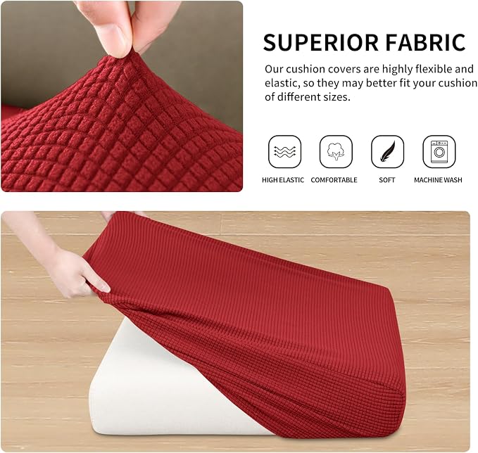 Easy-Going Stretch Individual Couch Cushion Cover Sofa Seat Furniture Protector - Image 5