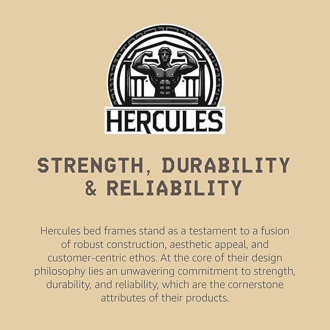Hercules 8 Inch High Profile Foundation Mattress Box Spring Replacement, Full