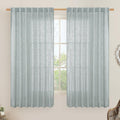 Extra Wide Semi Sheer Linen Curtains by LAMIT