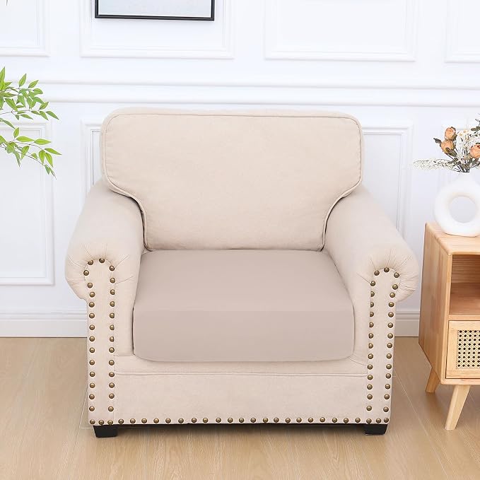 Milk Silk Couch Cushion Covers, Sofa Covers Washable - Image 7