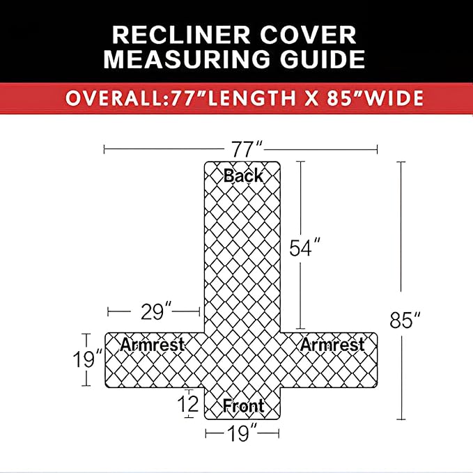 Easy-Going Reversible Couch Cover, Recliner 19 in, Water Resistant Furniture Mat - Image 5