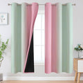 Sage Green and Pink Ombre Blackout Curtains by ESTELARTEXTILER