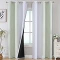 Sage Green and Greyish White Ombre Blackout Curtains by ESTELARTEXTILER