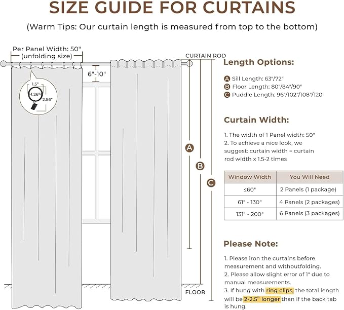 INOVADAY 100% Blackout Curtains - Image 8
