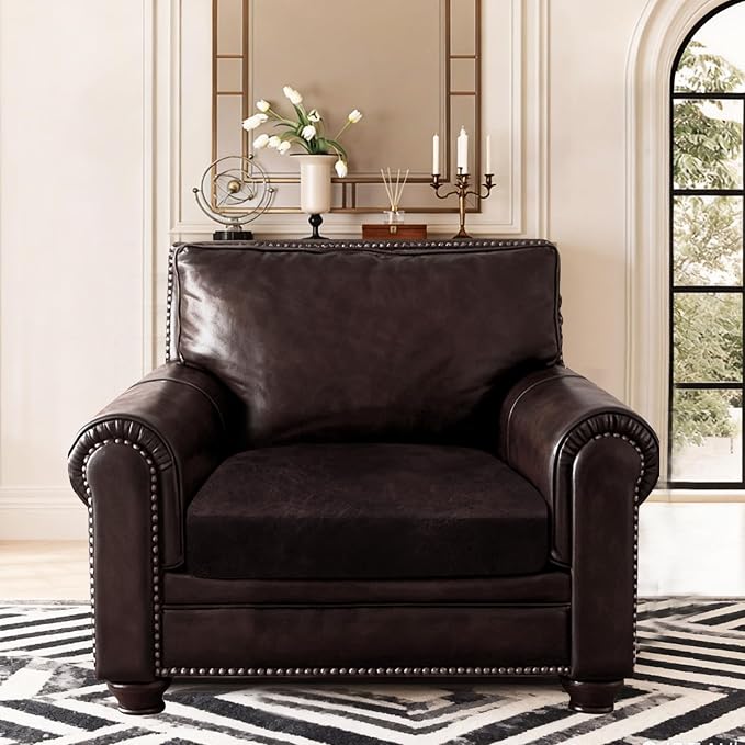 ANARACHON Leather Look Couch Cushion Covers Sofa Seat Slipcovers Sets Couches - Image 2
