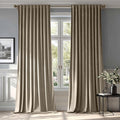 MIULEE Taupe Velvet Curtains 52x96 inches Luxury Blackout Curtains | Thermal by MIULEE