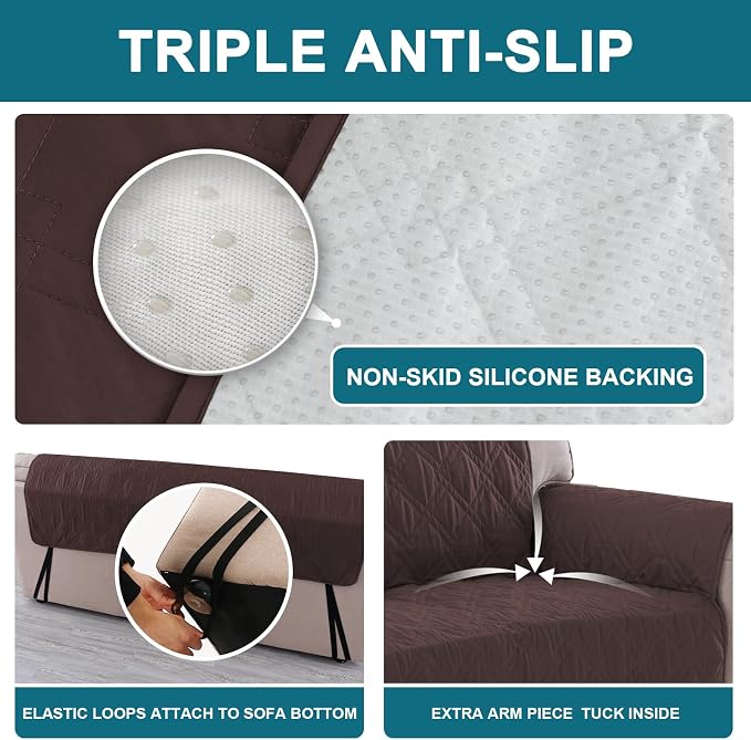 Turquoize 100% Waterproof Couch Cover Sofa Covers - Image 4